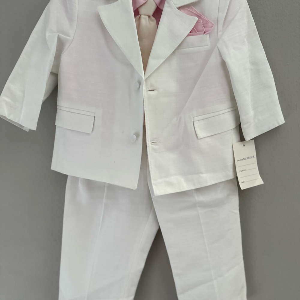 Nina Kids White and Pink Matching Set